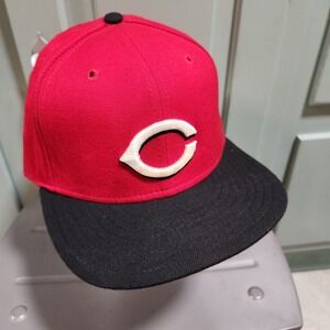 VTG Cincinnati Reds New Era 59Fifty Diamond‎ Wool USA 7 5/8 MLB Baseball Hat Cap